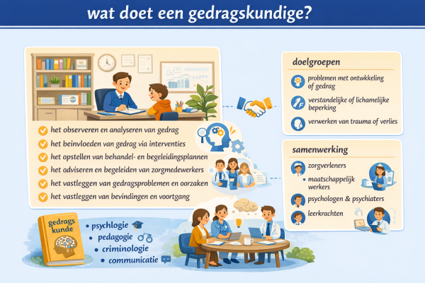 Alles over het beroep gedragskundige Wat doet een gedragskundige